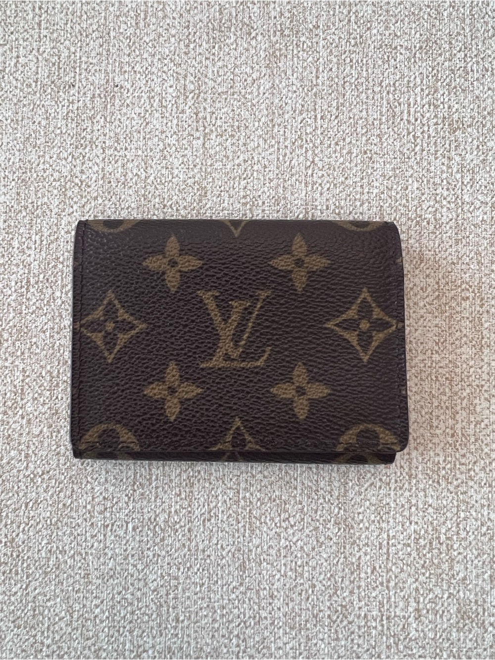 Authentic Louis Vuitton Business Card Holder in Monogram Canvas